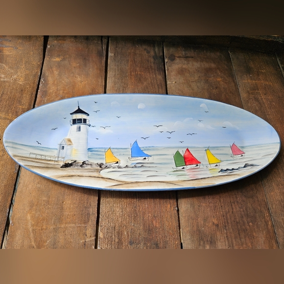 Nantucket Shoreline Oval Platter - Picture 2 of 12